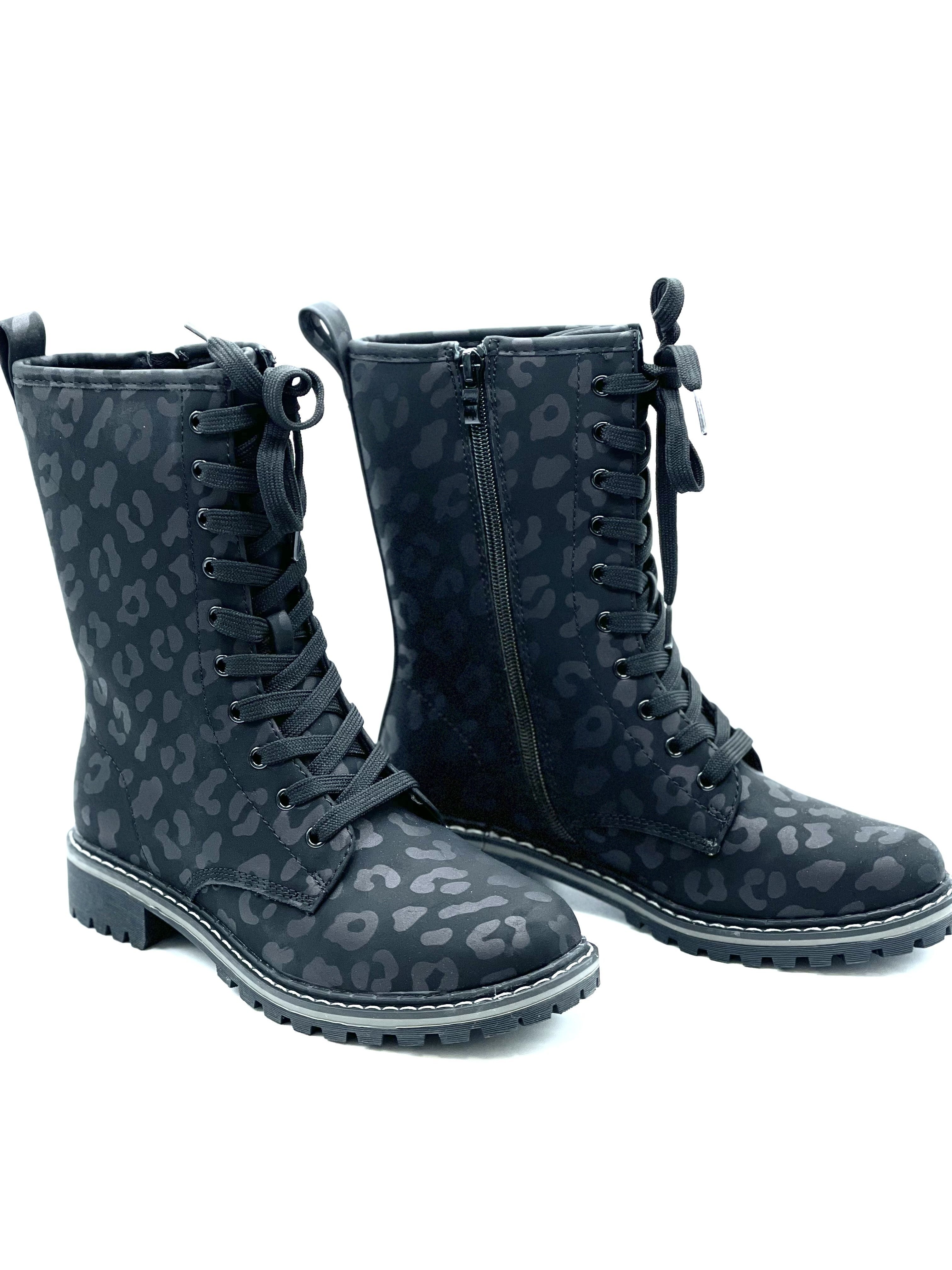 leopard motorcycle boots