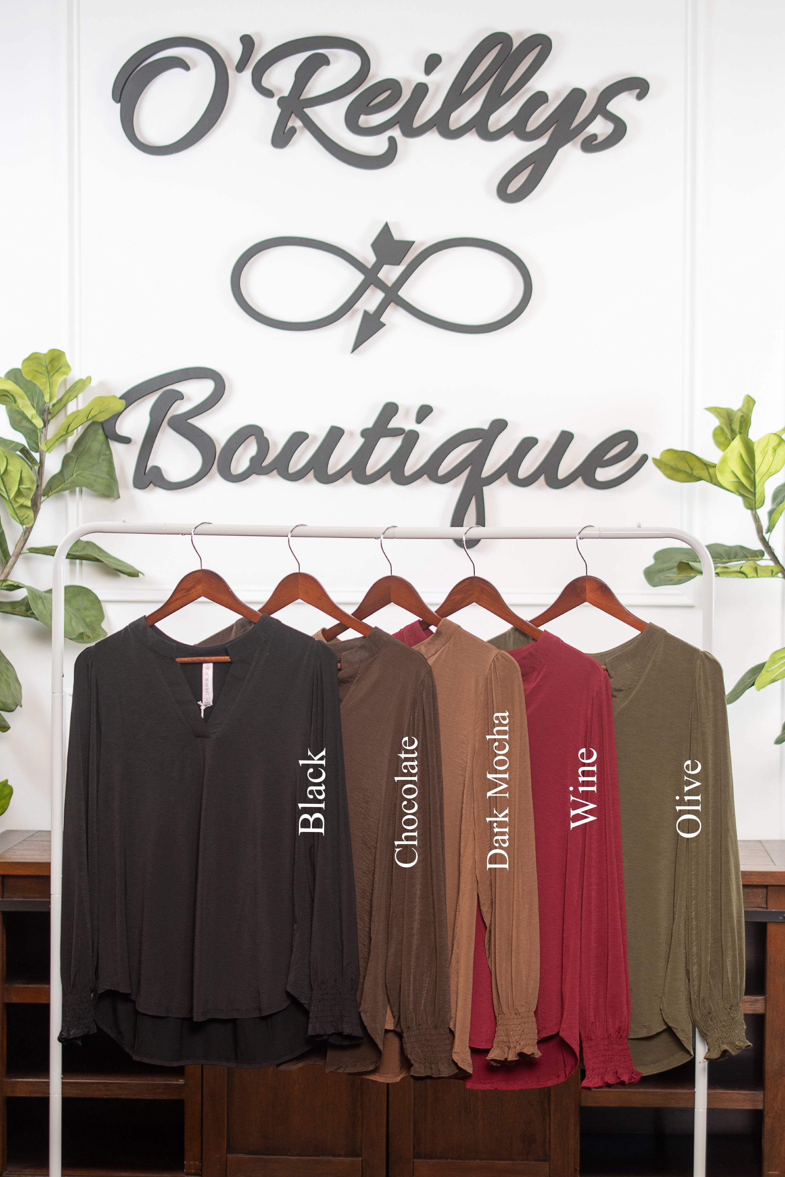 Dear Scarlett Long Sleeve Smock Top | O'Reillys Boutique | Women's
