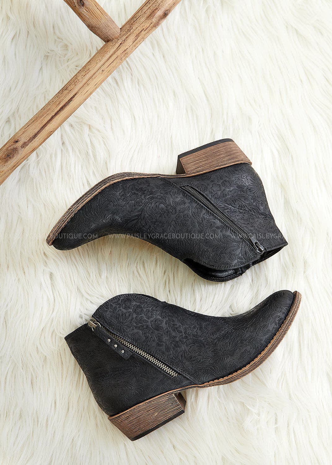very g divine tooled bootie