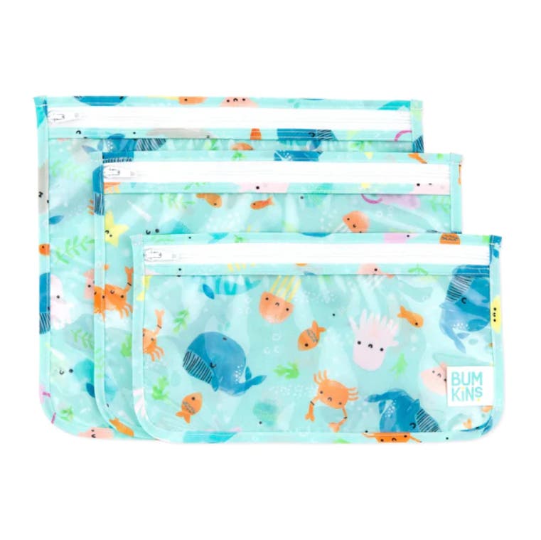 Clear Travel Bag 3-Pack: Ocean Life