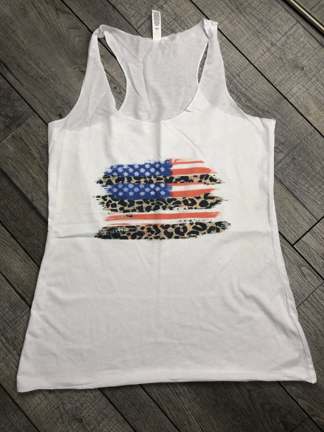stars stripes and leopard shirt