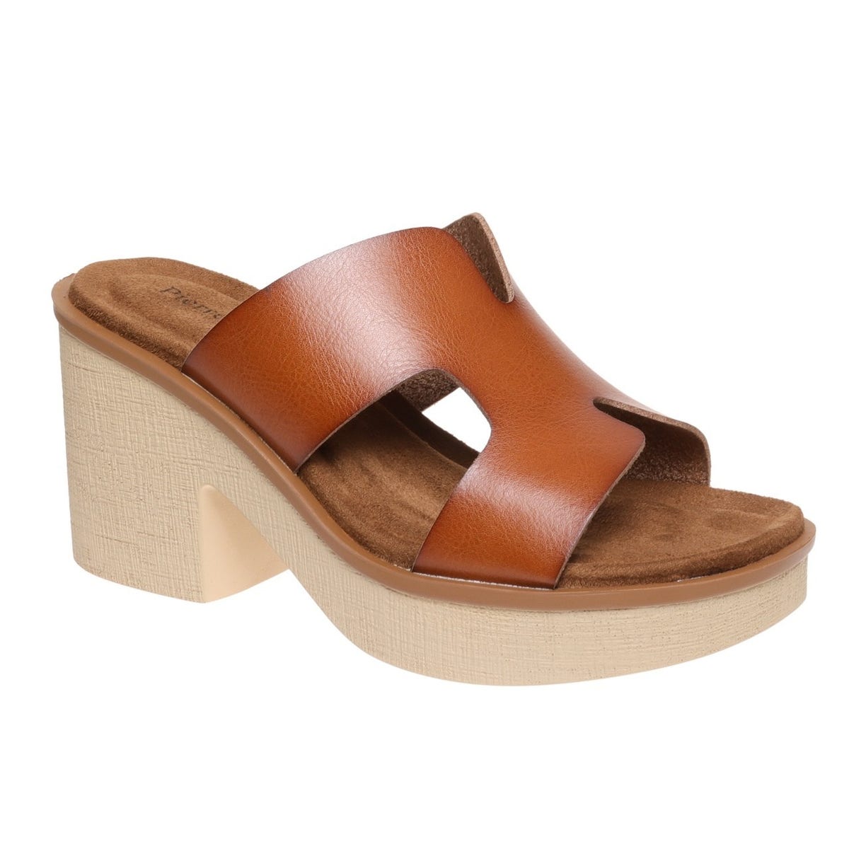 Pierre Dumas Women's Clue Platform Bootie - Taupe, 3 Inch Heel, 1 Inch Platform, Back Zipper, Size 8.5
