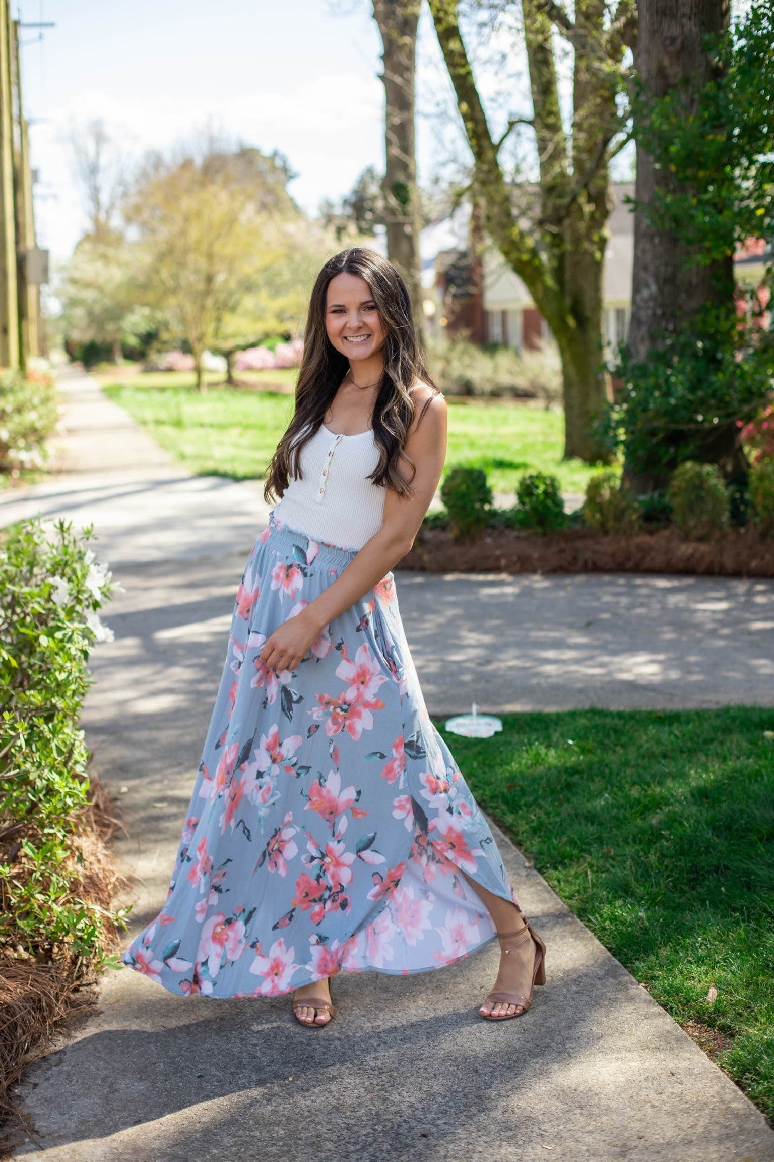 【THE MOZZ】Peach Wrap Long Skirt Azura Hot Pink Wrap Maxi Skirt With Split – Club L London - USA