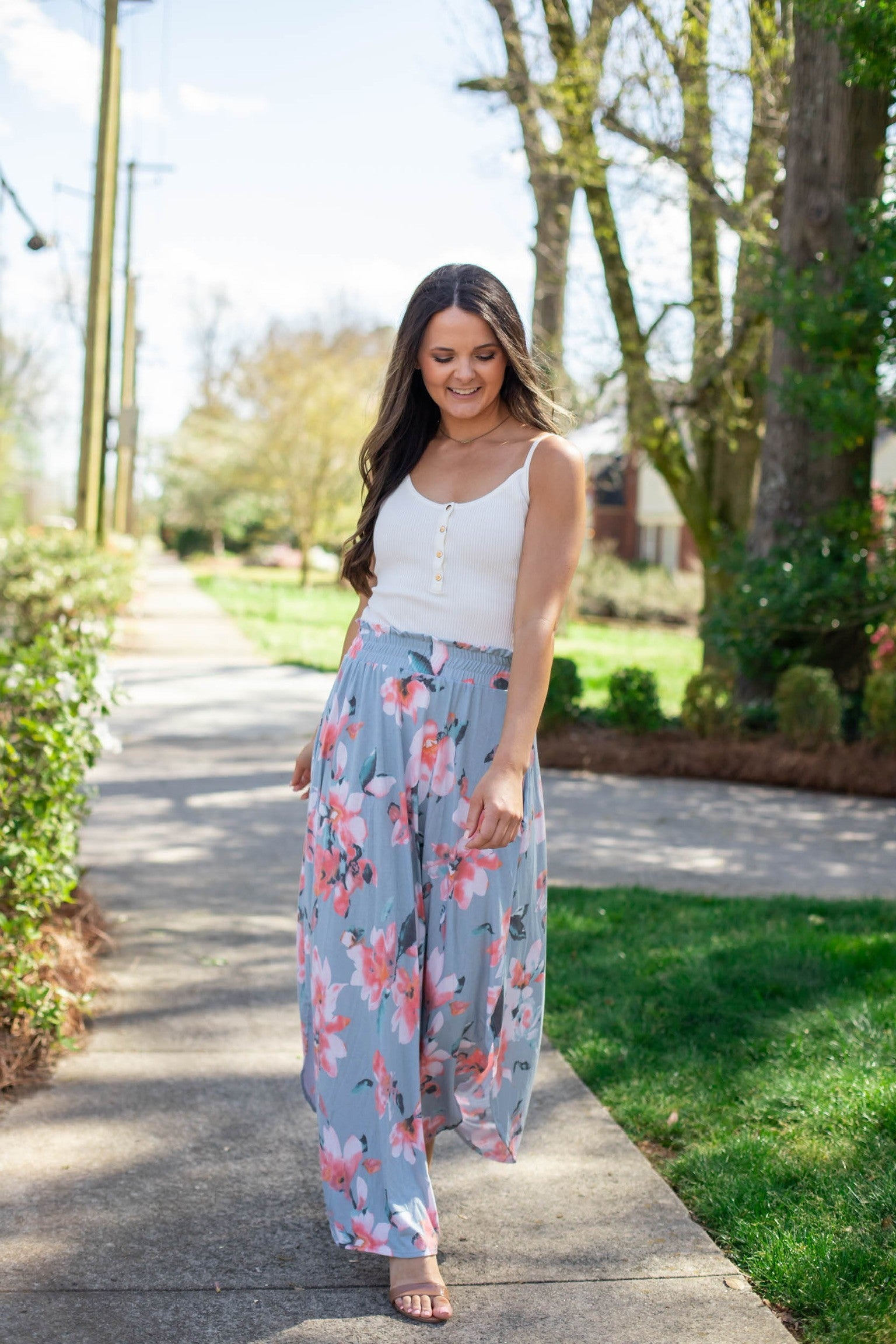 Floral Maxi Skirt | Peach Pistol Boutique