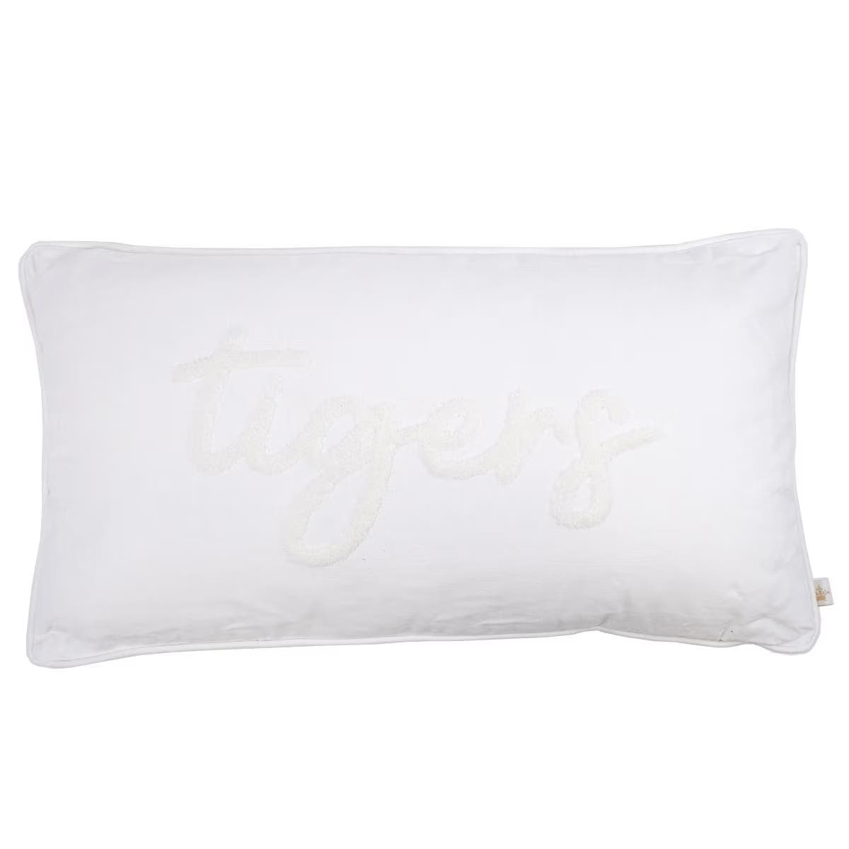 Fighting Tigers Embroidered Pillow *Final Sale*