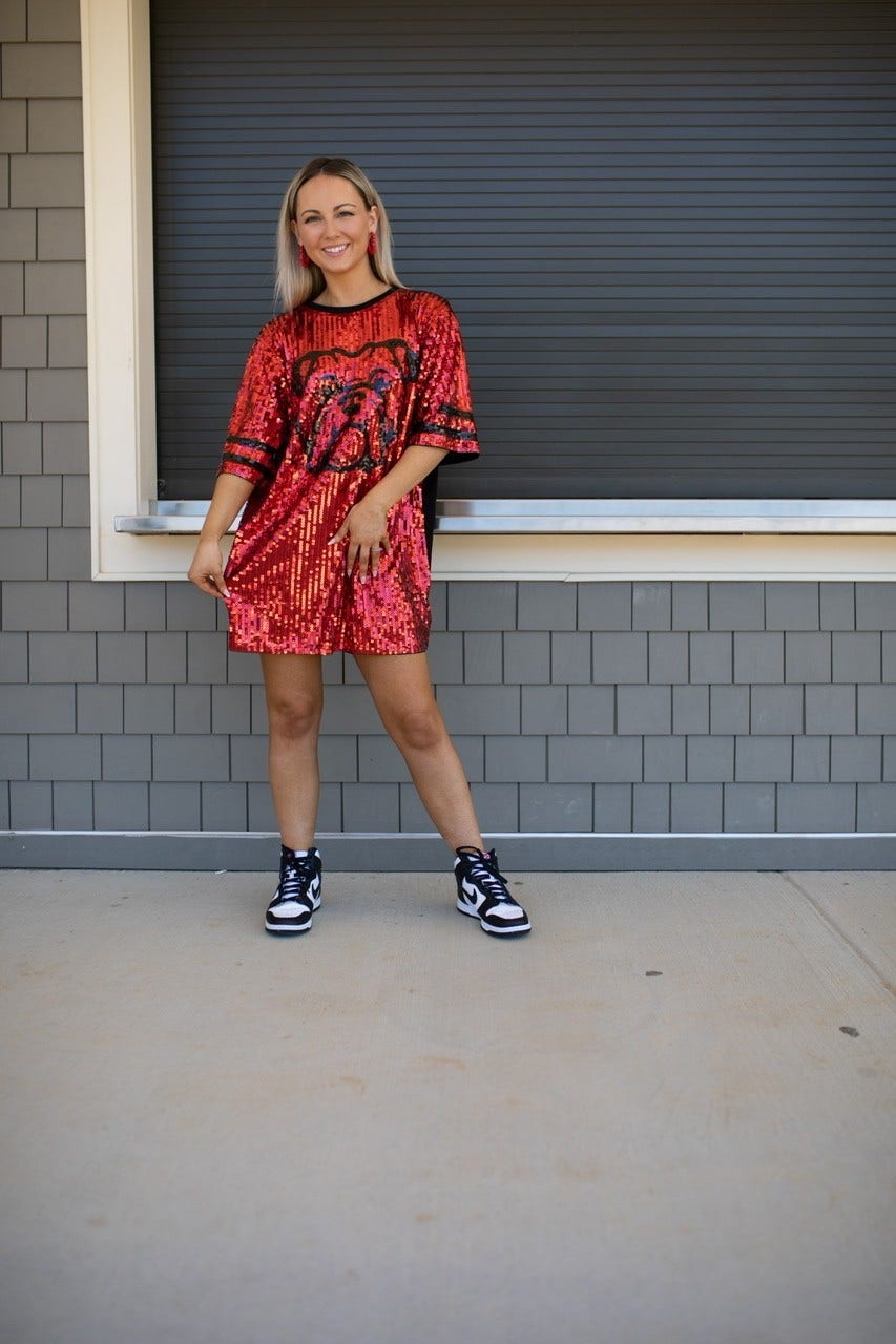 Georgia Bulldog Dress | Pink Coconut Boutique Georgia Bulldog Dress | Pink Coconut Boutique