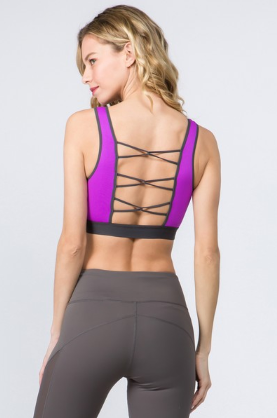 Lion pink sports bra Clearance