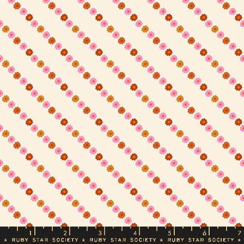1 - Ooh Lucky Lucky GARLAND STRIPES NATURAL - Half Yard Cut