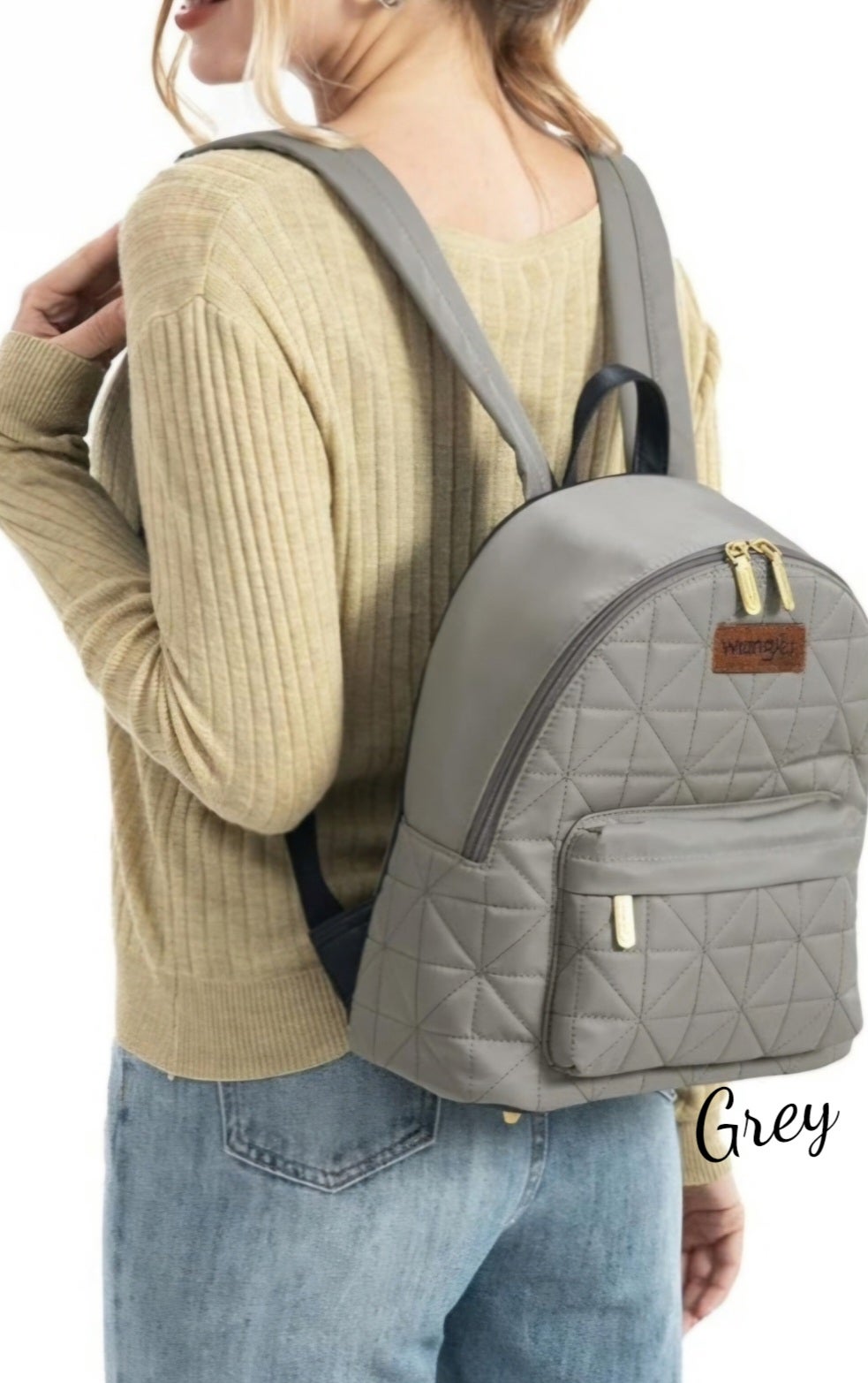 Wrangler Quilted Backpack | Refined Rustics display picture 1