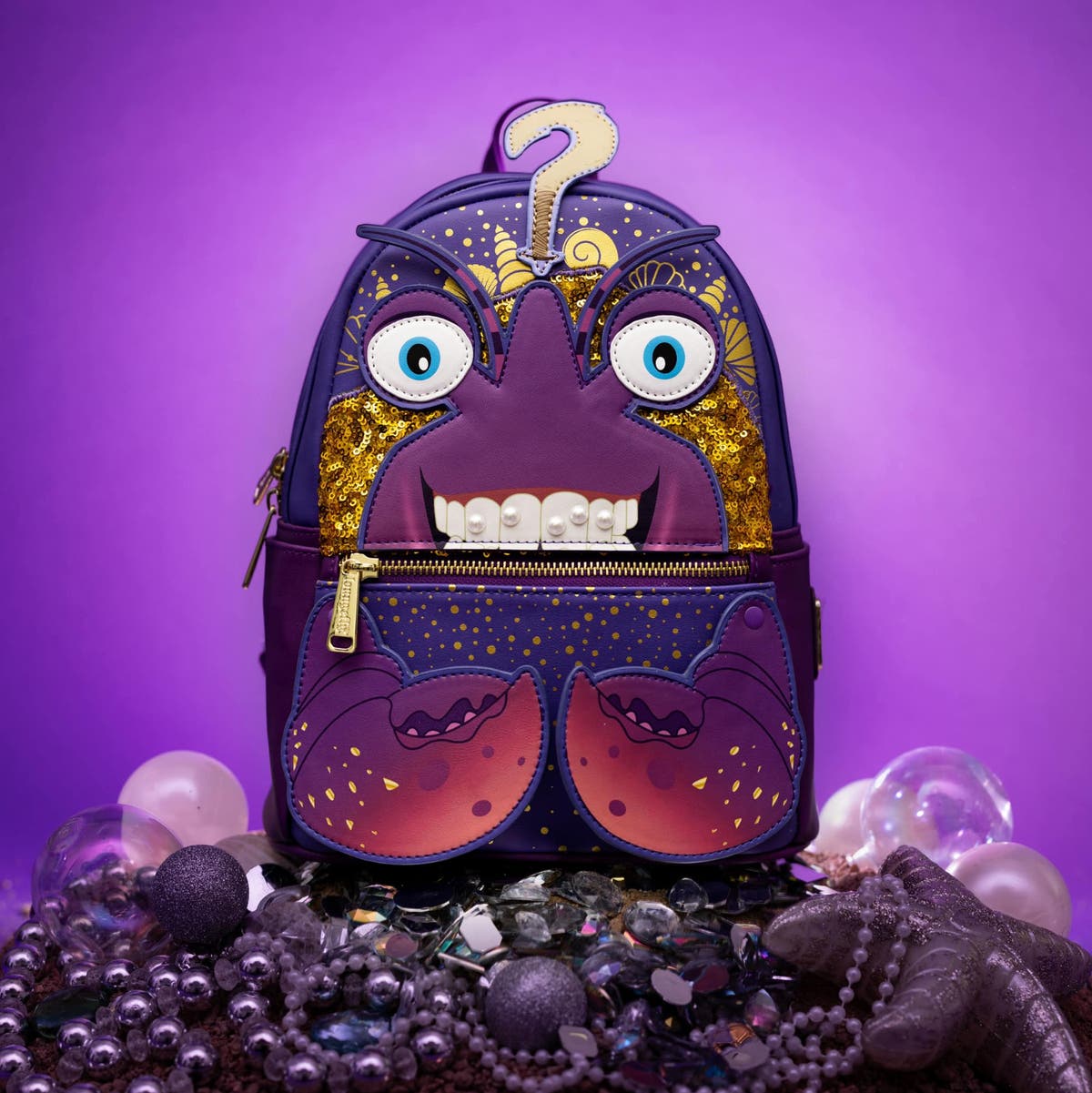 Loungefly Moana Tamatoa Backpack - Blue and Purple Loungefly Disney Moana Tamatoa Backpack AND | Mercari main image 2