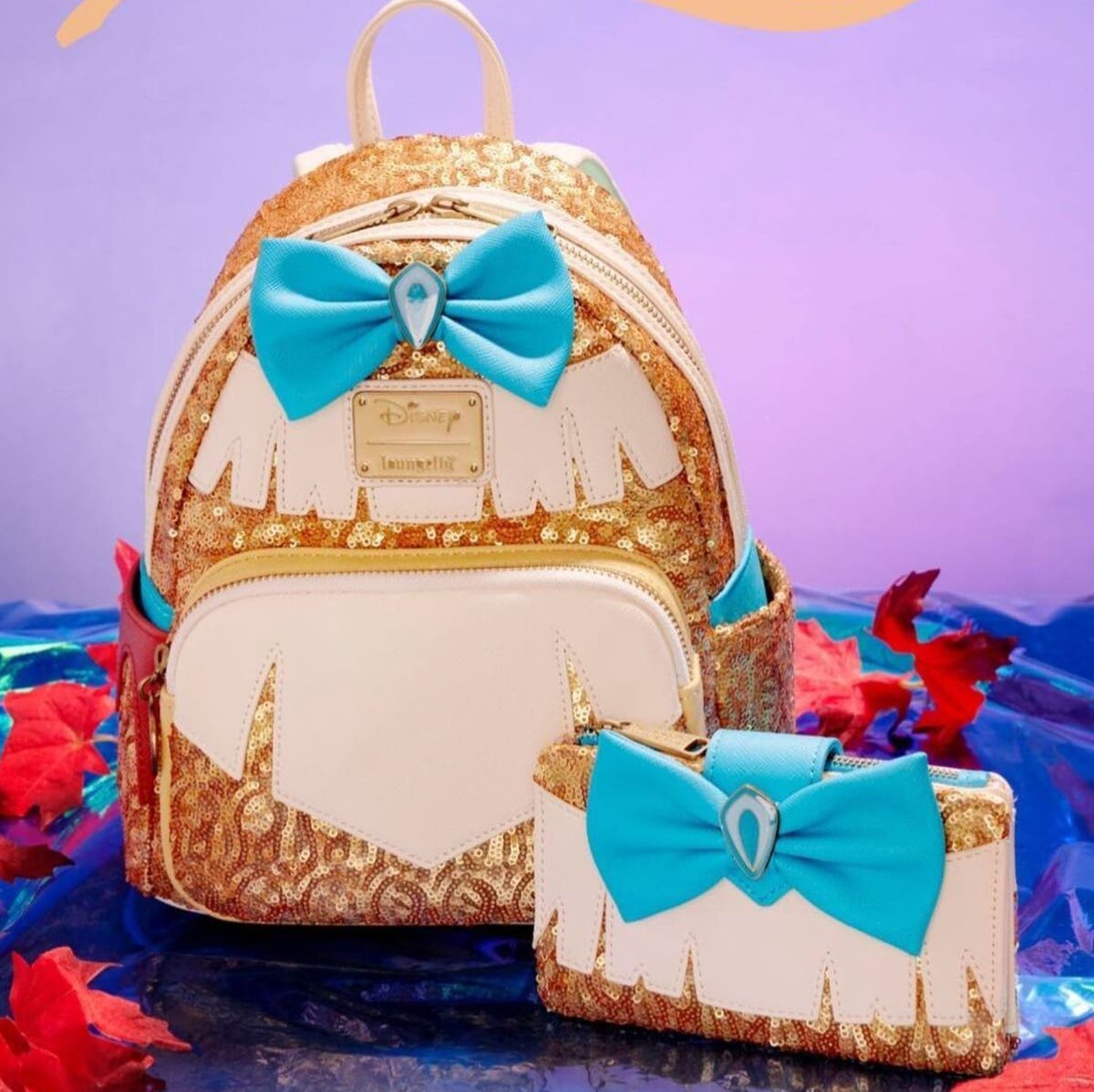 Loungefly Pocahontas Mini Backpack with Wallet Disney Loungefly Mini Backpack - Disney Princess Scene  main image 4