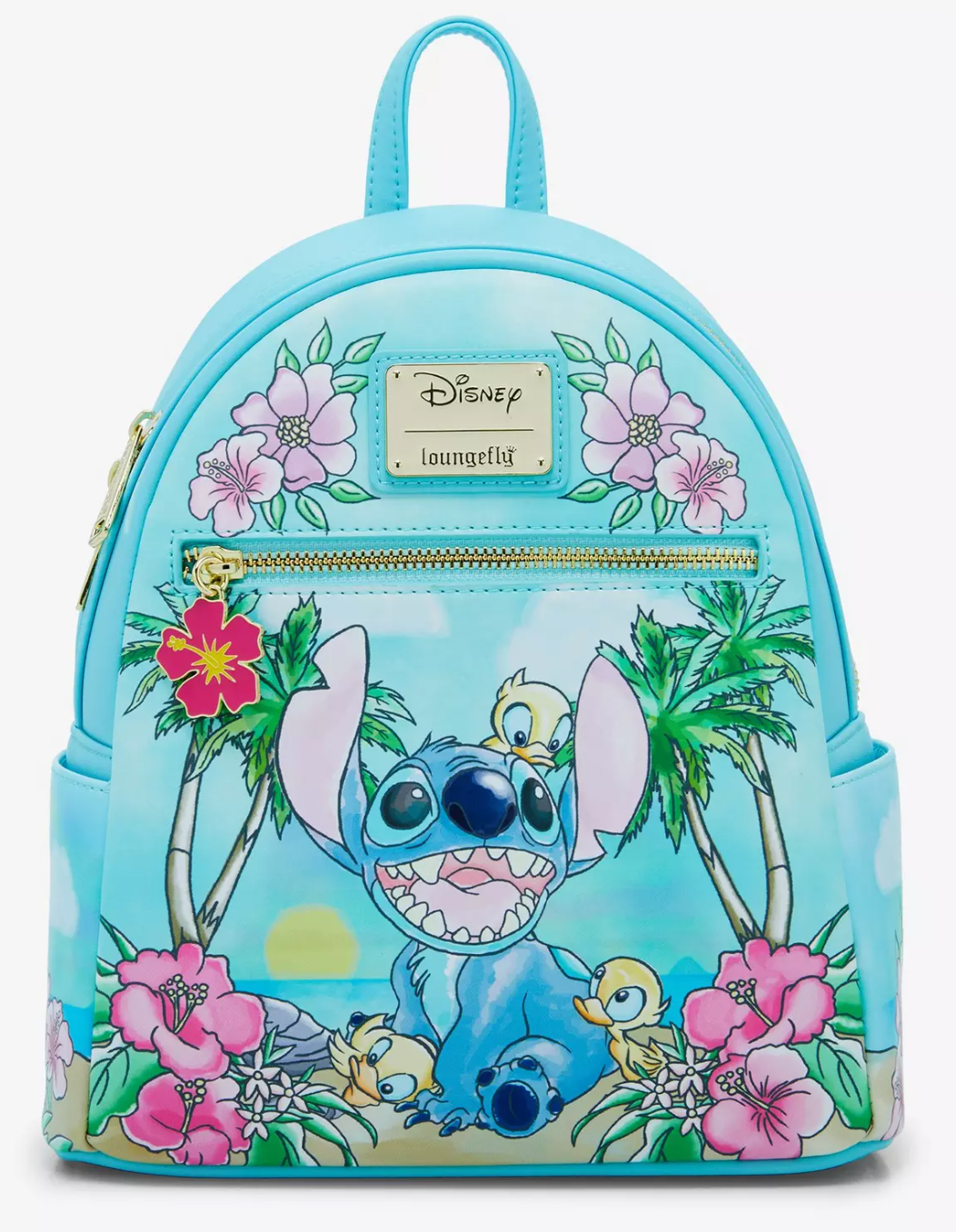 Loungefly Disney Lilo & Stitch Ducklings Beach Mini Backpack  display picture 3