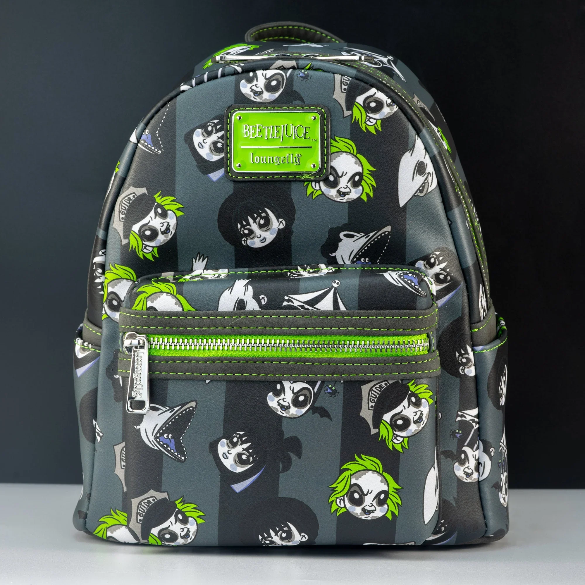 beeteljuice icons mini backpack Loungefly Beetlejuice StripeD Character Icon Mini Backpack