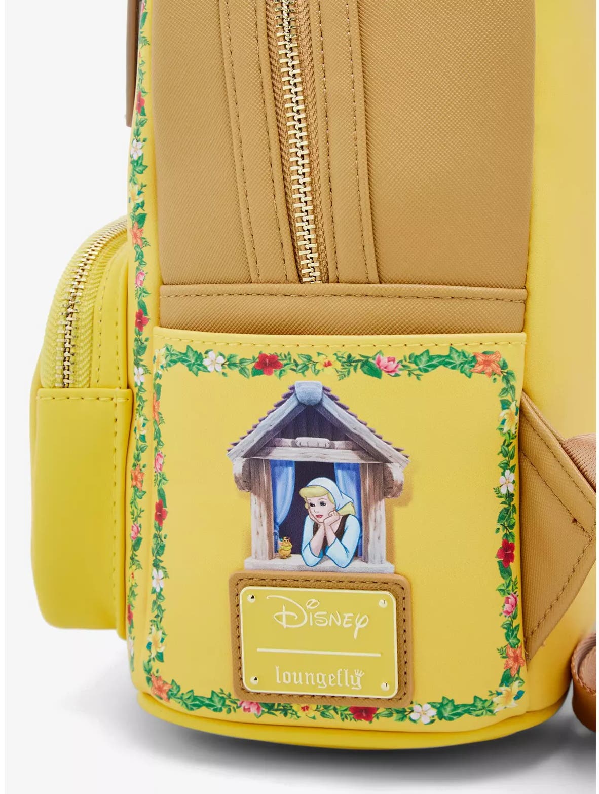 Loungefly Disney Princesses Floral Balconies Mini Backpack Snow White Jasmine Amazon.com | Disney Princesses Youth Girls 11.5 main image 4
