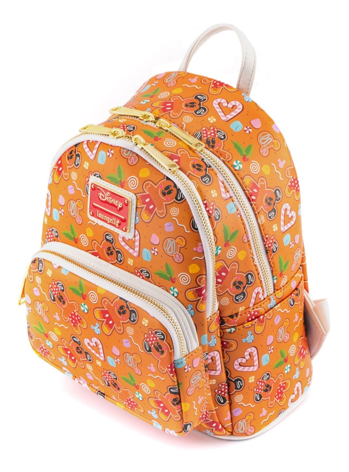 LOUNGEFLY Disney Gingerbread AOP Mini Backpack Headband Set  display picture 1