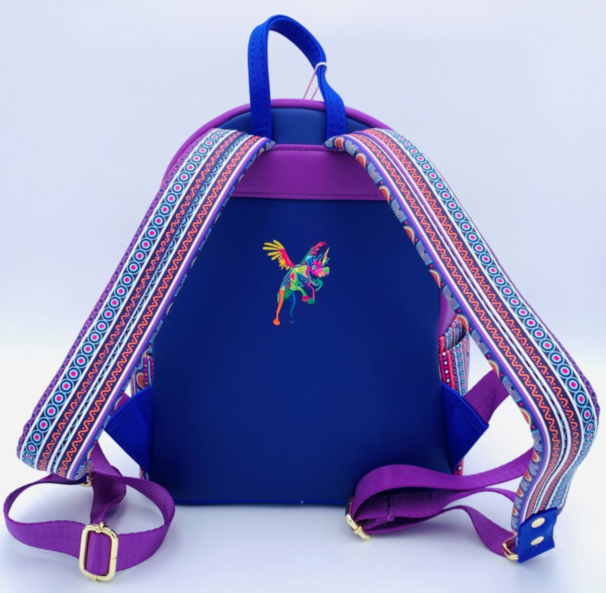 Loungefly Disney Pixar Coco Miguel Rides Pepita Mini Backpack Glow in the Dark Loungefly Disney Pixar Coco Papel Picado Mini Backpack | Hot  main image 3