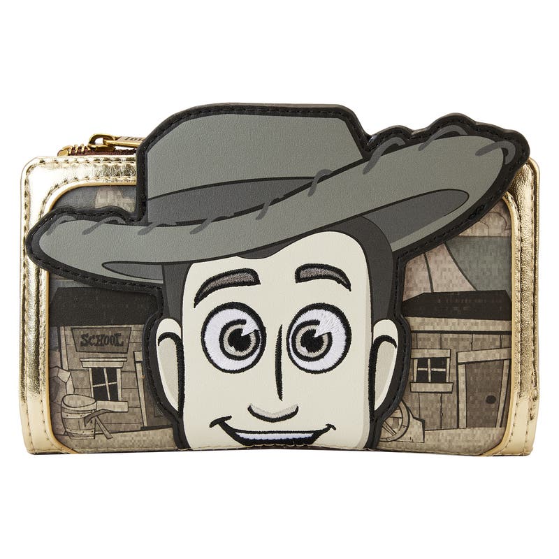 Loungefly Disney Toy Story Woody Puppet Flap Wallet Gold Metallic 8 Slots NEW Loungefly | Bags | Loungefly Disney Toy Story Woody Puppet  main image 3