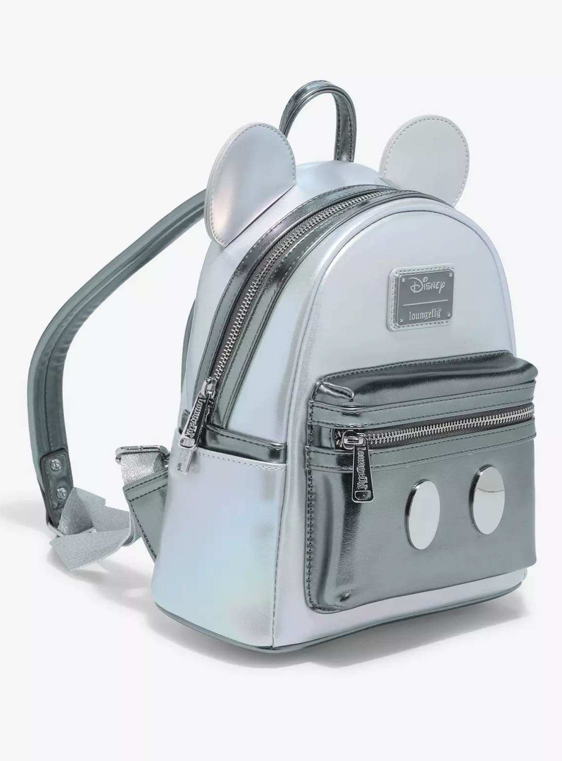 ☆Disney100周年限定Loungefly ミニープラチナムミニBackpack☆ Amazon.com: Loungefly Platinum Minnie Mouse Mini Backpack