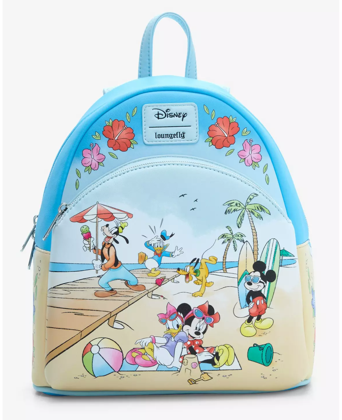 Loungefly Disney Mickey Mouse And Friends Beach Day Mini Backpack |  MadBagger.com Loungefly Authorized Retailer