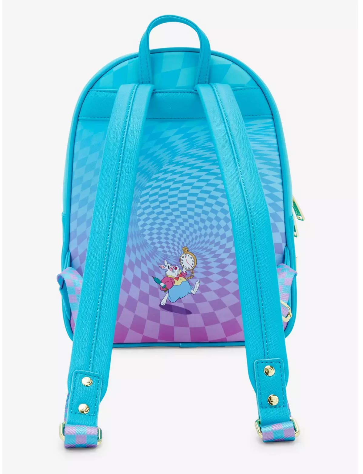Loungefly Alice in Wonderland Lenticuar Backpack Loungefly Disney Alice in Wonderland Rabbit Hole Lenticular  main image 4