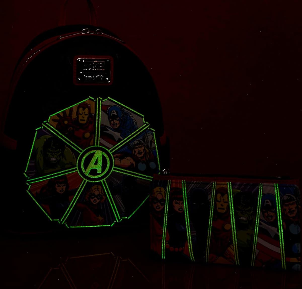 Marvel Loungefly Avengers Mini Backpack Glow in the dark Loungefly - Marvel Spider-Man Cosplay Glow-in-the-Dark Mini  main image 3