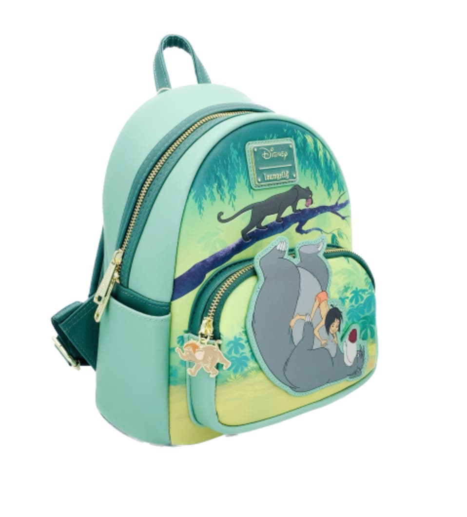Disney Teal Mini Backpack with Forest Animal Print Loungefly Disney main image 3