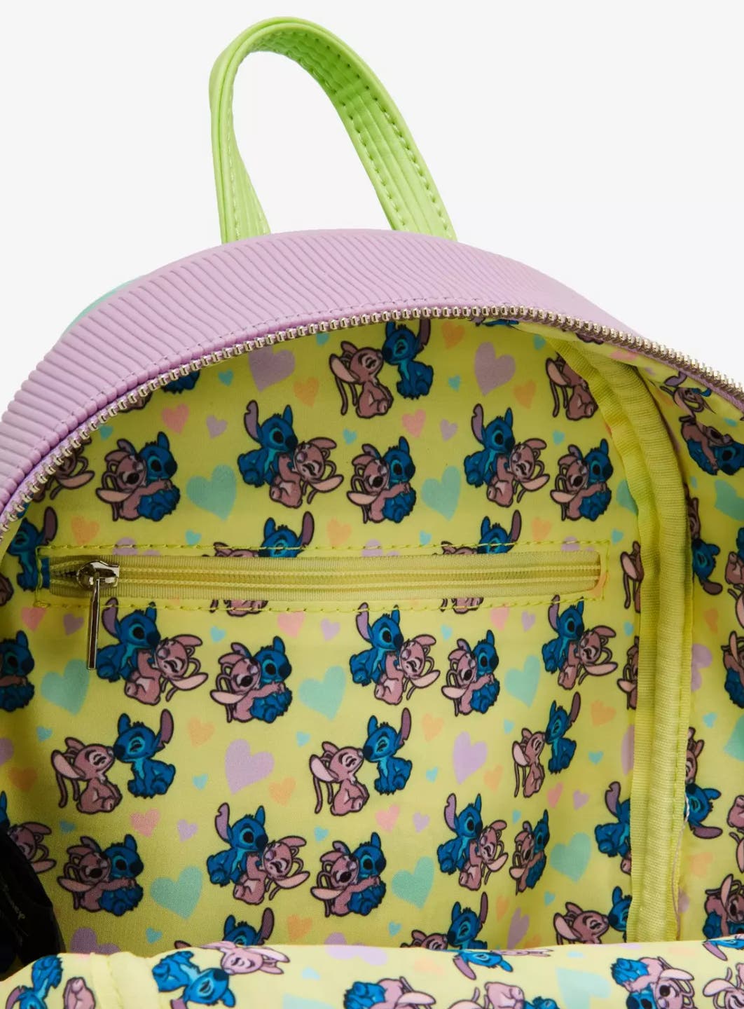 Loungefly Disney Lilo & Stitch The Series Angel Stitch Corduroy Mini Backpack Lilo & Stitch Corduroy Mini Backpack | Loungefly main image 4