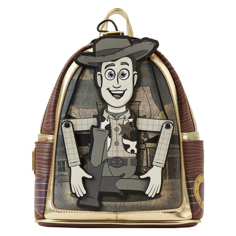 【Lounge Fly】Toy Story Woody Puppet Mini Backpack LOUNGEFLY Disney Pixar Toy Story Woody Puppet Mini Backpack