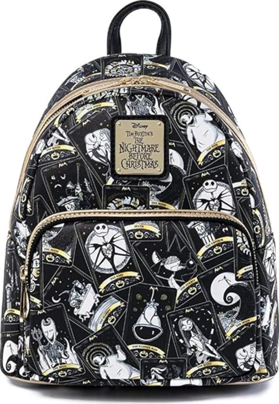 Loungefly Disney's The Nightmare Before Christmas Tarot Card AOP Mini  Backpack