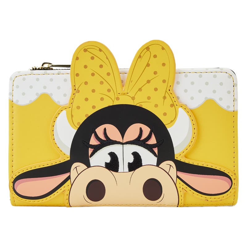 Loungefly Disney Clarabelle Cow Cosplay Bifold Wallet Loungefly Disney Clarabelle Cow Cosplay Bifold Wallet