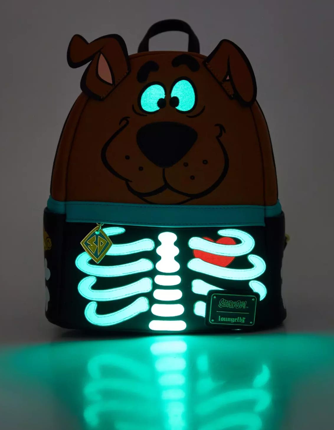 Loungefly Scooby-Doo! Skeleton Scooby Glow-in-the-Dark Mini  display picture 2