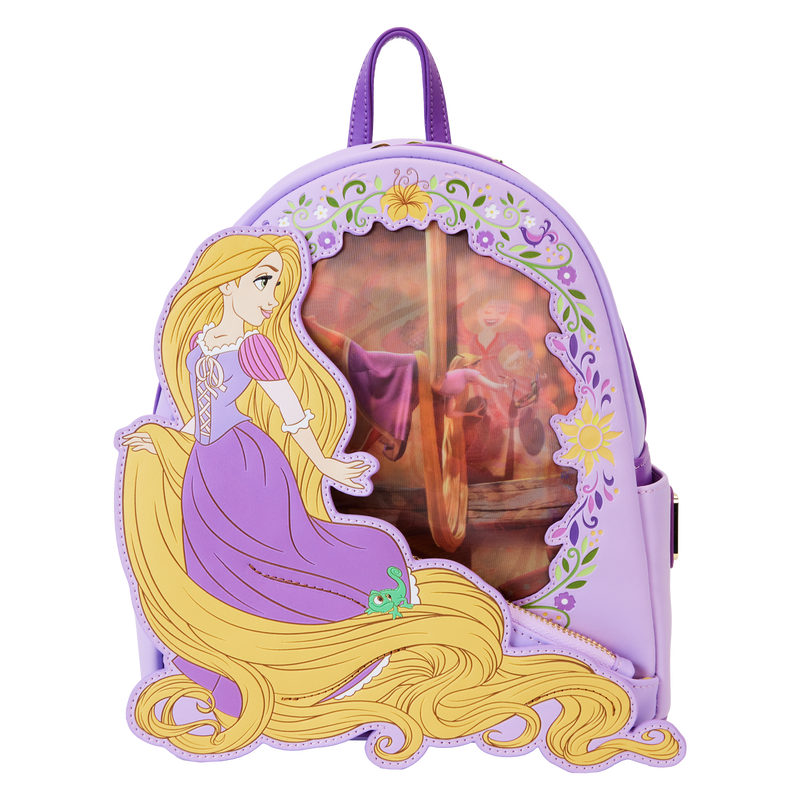 disney store tangled mini backpack Loungefly Disney Tangled Rapunzel Princess Series Lenticular Mini Backpack