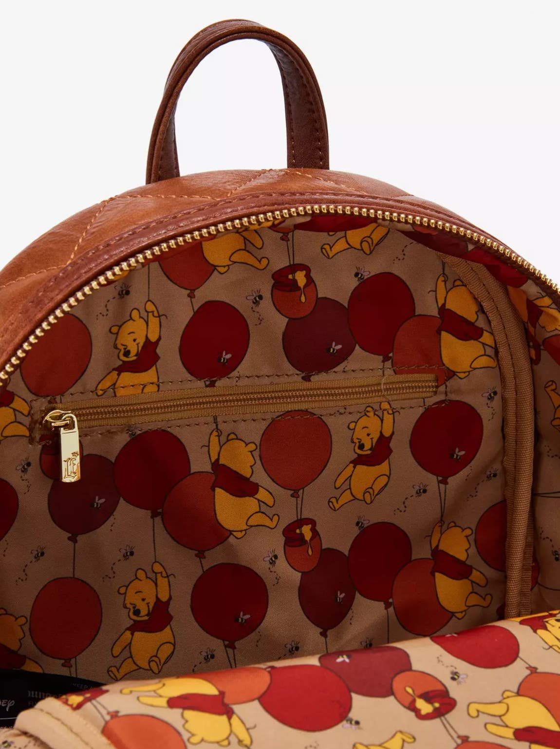 Loungefly Disney Winnie the Pooh Quilted Mini Backpack  display picture 1