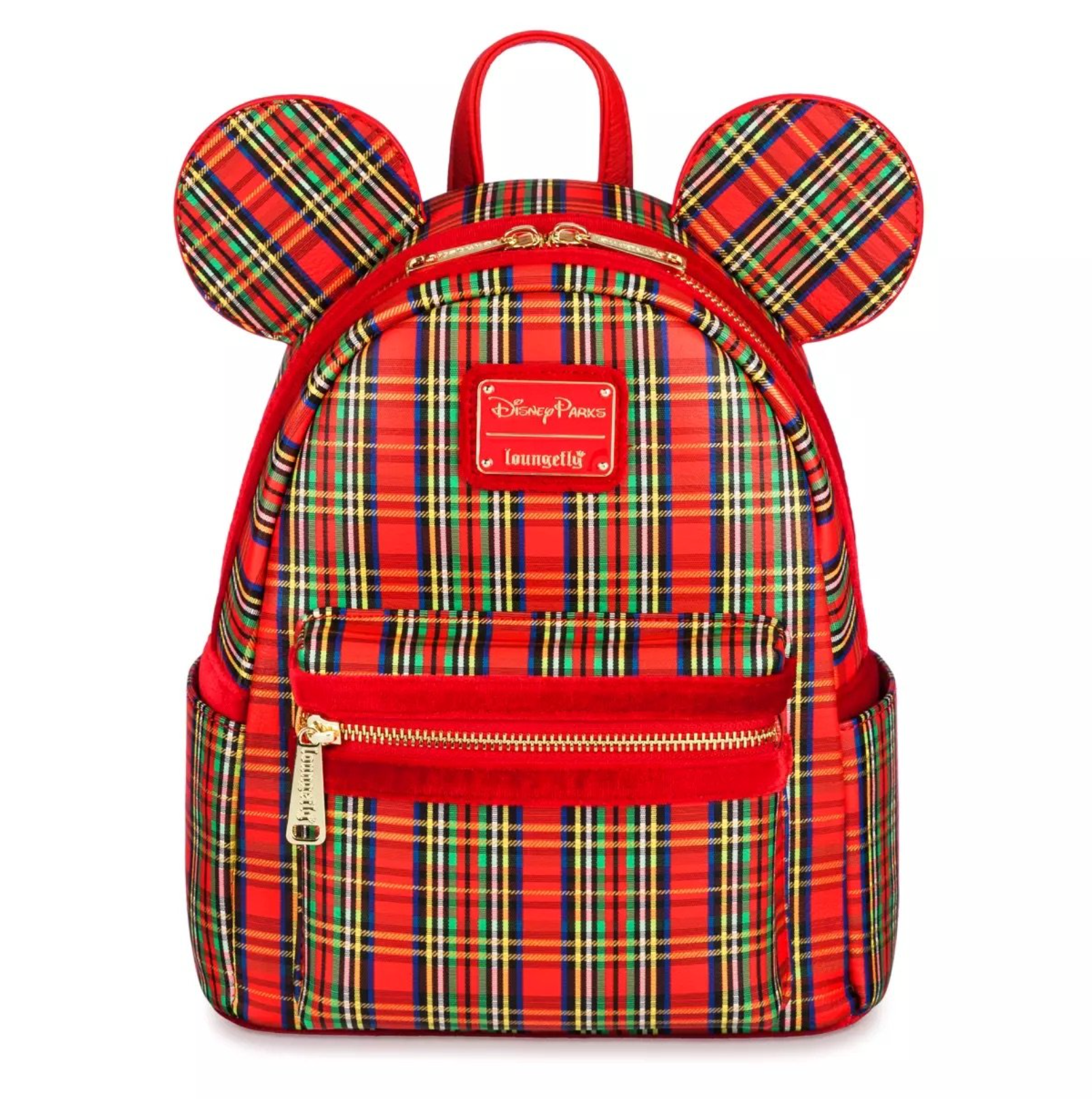 Loungefly Disney Minnie Mouse Plaid Holiday Mini Backpack Isn main image 4