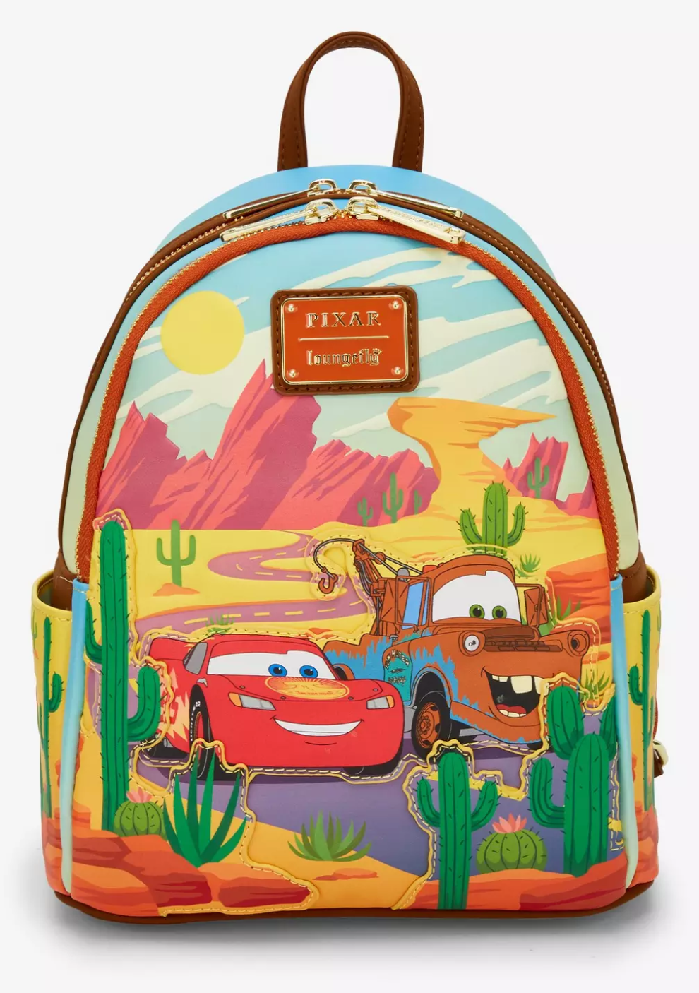 Loungefly Disney Pixar Cars Lightning McQueen and Mater Mini  display picture 1