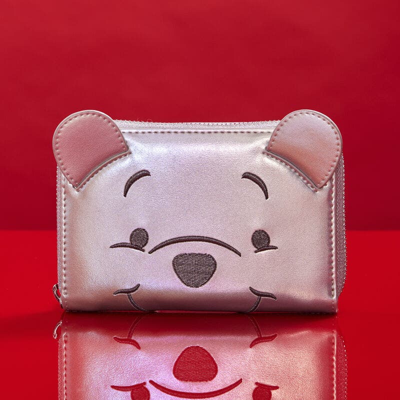 【Lounge Fly】Disney100 Winnie the Cosplay Zip Around Wallet Loungefly Disney100 Exclusive Platinum Winnie the Pooh
