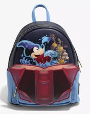 disney fantasia sorcerer mickey mouse mini backpack Loungefly Apprentice and applique This NEW Sorcerer Mickey Loungefly