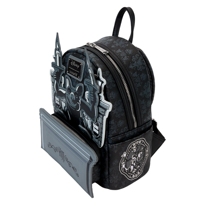 The Haunted Mansion Gargoyle Wallpaper Light Up Glow Mini Backpack - Thumbnail 2