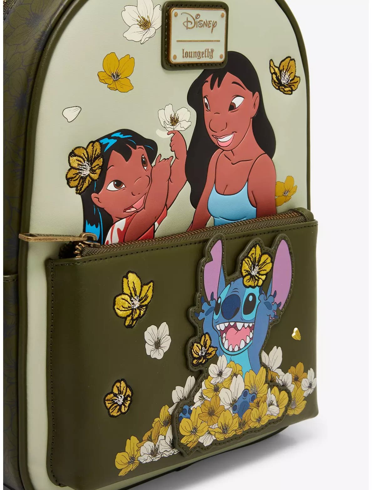 Loungefly Disney Lilo & Stitch Floral Character Portraits  display picture 1