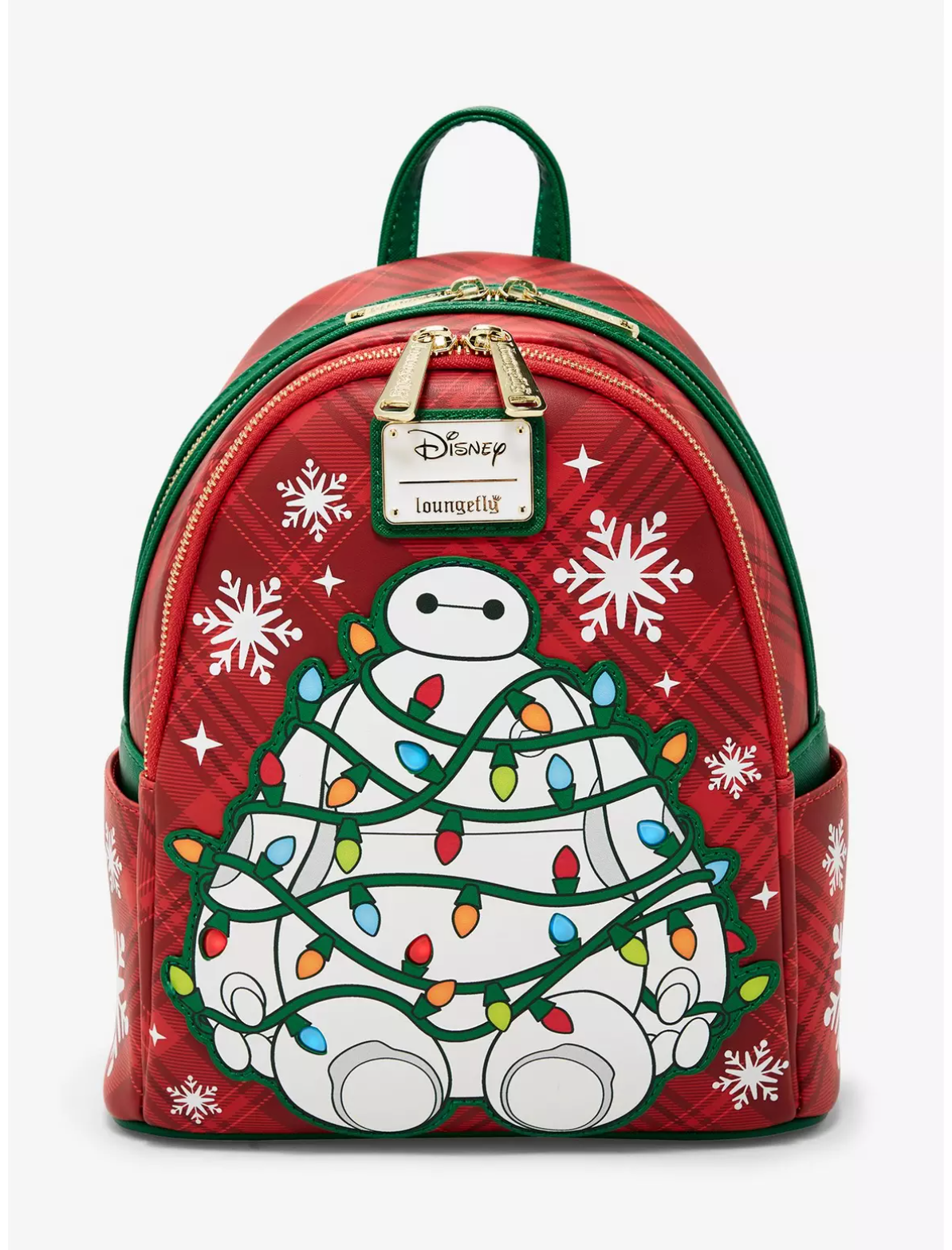 Plaid Mickey Mouse Christmas Backpack EXCLUSIVE DROP: Loungefly - Main Image