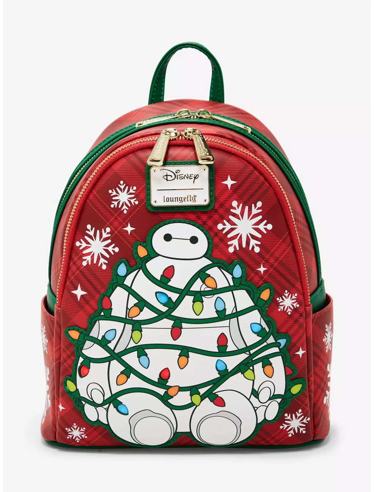 holiday mini backpack Loungefly Mickey Mouse Festive Lights inches tall x 4 1/2 Loungefly Peanuts Snoopy & Woodstock