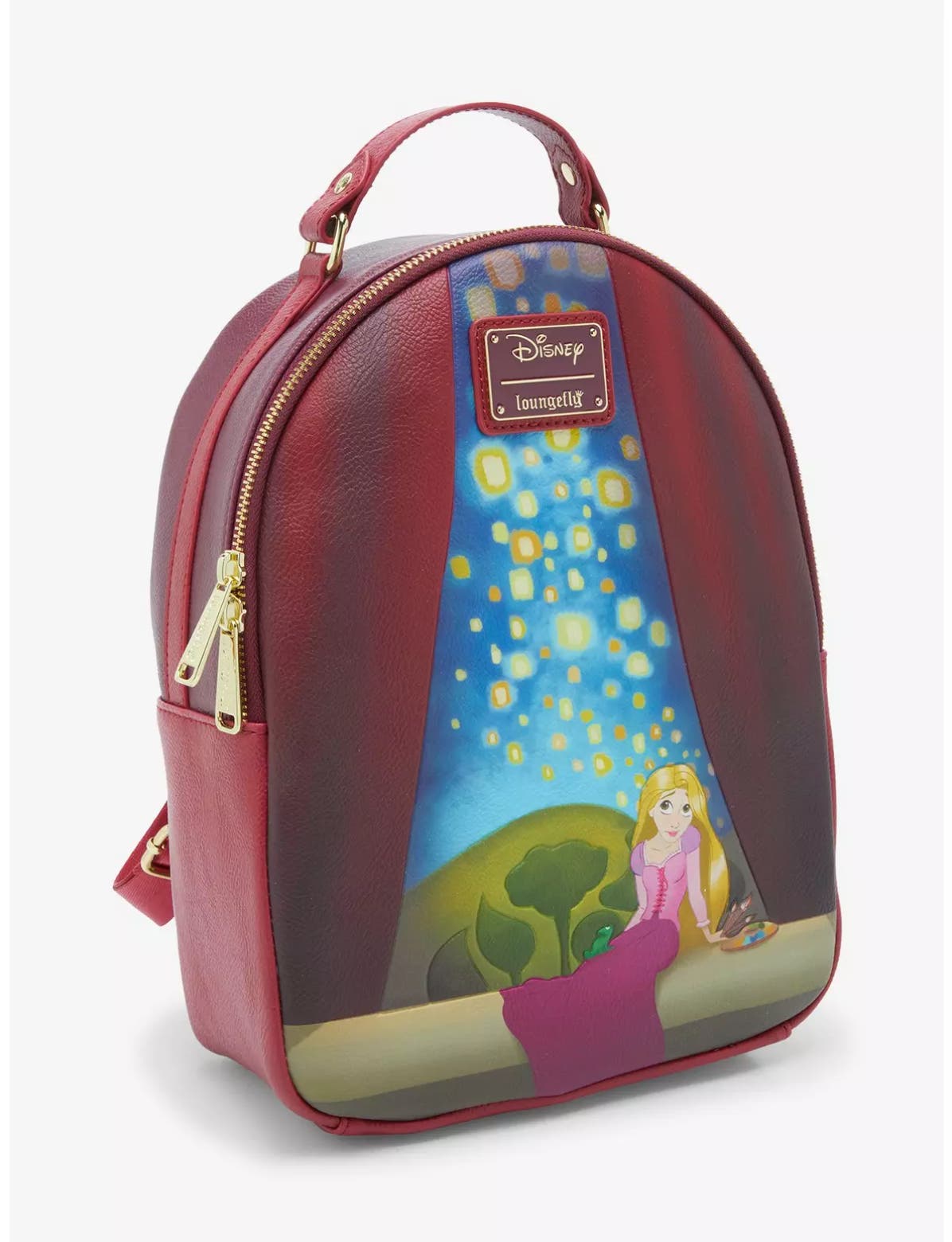 disney tangled mini backpack Loungefly Rapunzel Swinging From Tower : Clothing, Shoes & Jewelry Its the perfect way to show off one of your favorite Disney Princesses Loungefly Disney Tangled Lanterns Light-Up