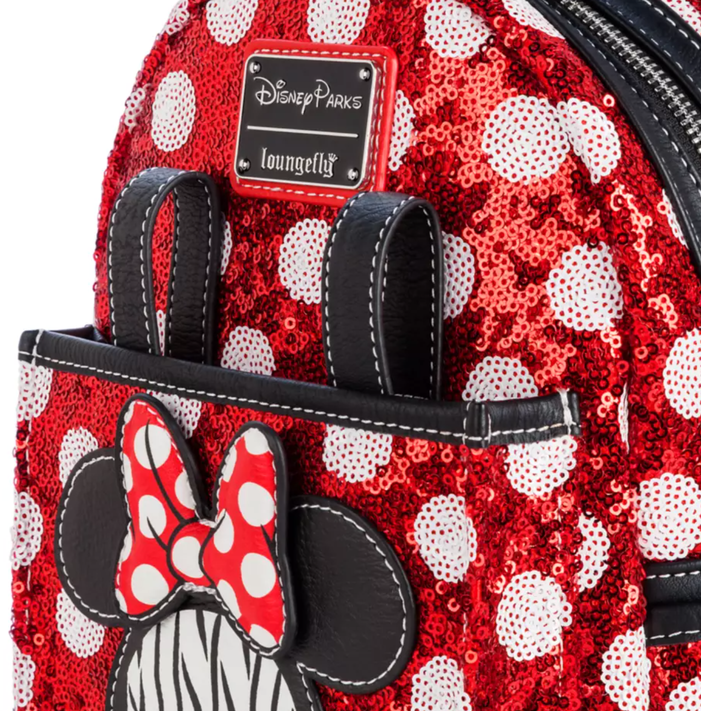 Loungefly Disney Minnie Mouse Red Sequin Polka Dot Loungefly  display picture 2