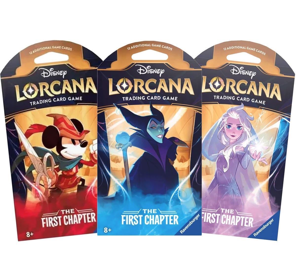 Disney Lorcana: The First Chapter Sleeved Booster Pack (Maleficent Art) - The First Chapter (One Pack) | MadBagger.com Loungefly Authorized Retailer Disney Lorcana: The First Chapter Sleeved Booster Pack (Maleficent Art) - The First Chapter (One Pack) | MadBagger.com Loungefly Authorized Retailer