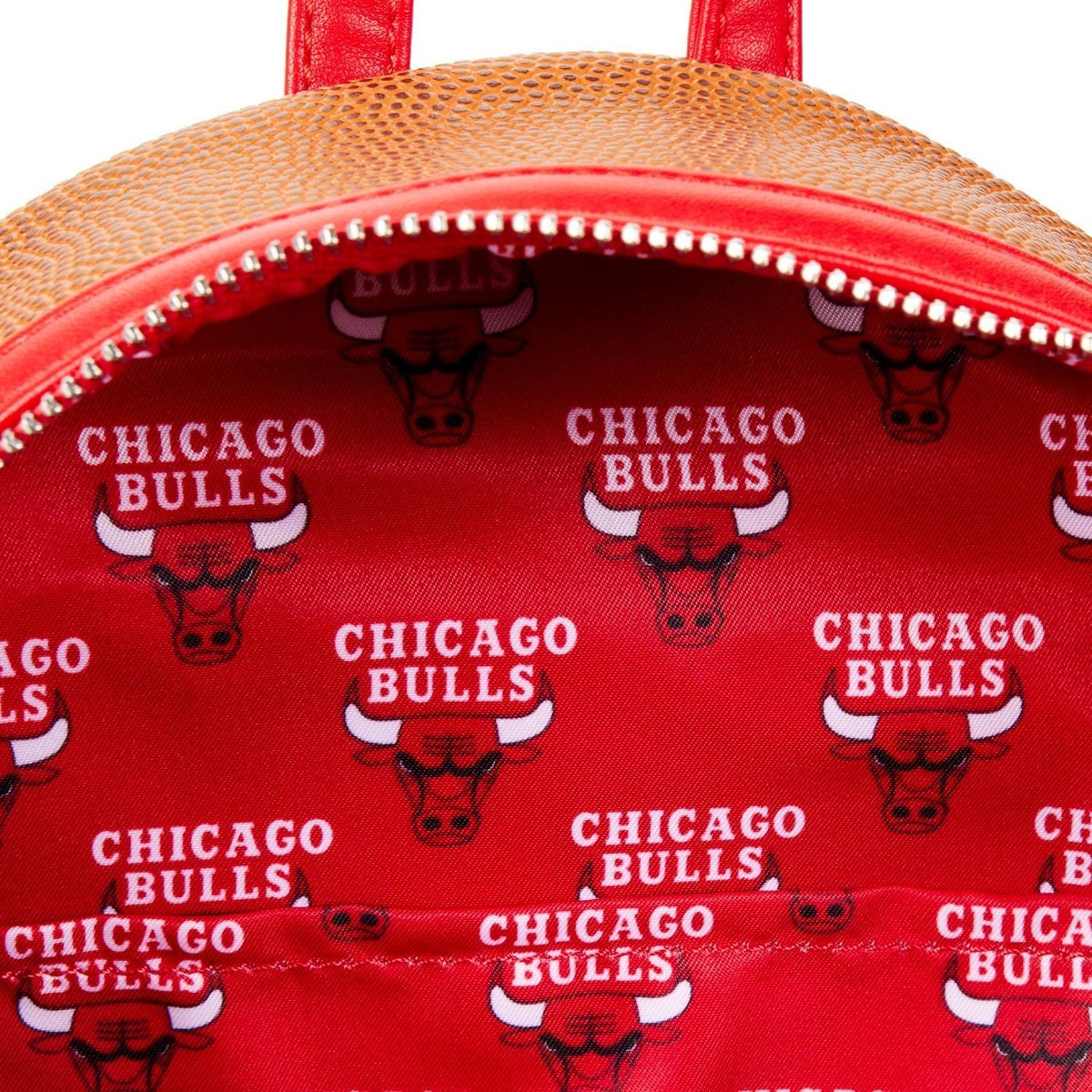 LOUNGEFLY NBA Chicago Bulls Basketball Logo Mini Backpack  display picture 1