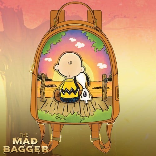 Loungefly Peanuts Charlie and Snoopy Sunset Mini Backpack Loungefly Peanuts Charlie Brown and Snoopy Sunset Mini  main image 4