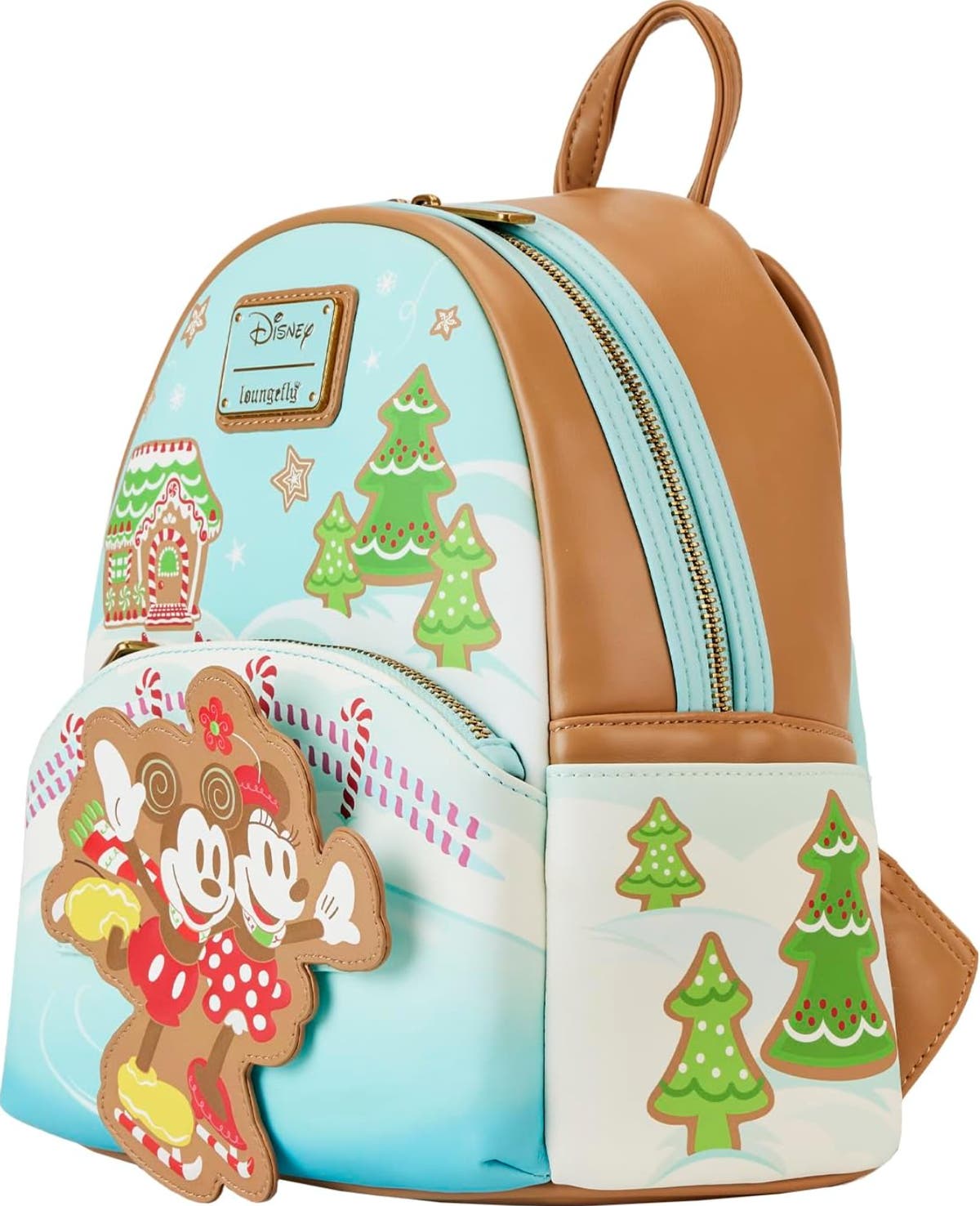 Loungefly Disney Mickey and Minnie Ice Skating Holiday