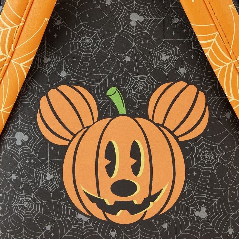 【Lounge Fly】Mickey Mouse Pumpkin Light Up Mini Backpack 88797-1.jpg