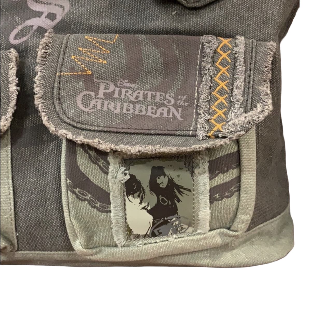 Disney Pirates of the Caribbean Jack Sparrow Zipper Tote Bag 