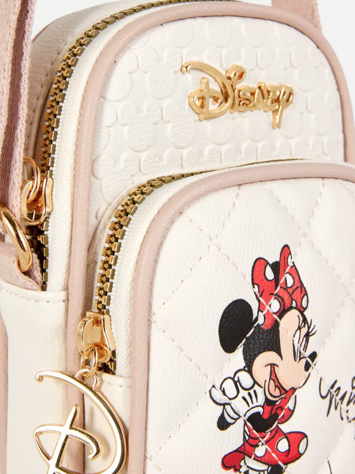 *NEW* Disney Minnie Mouse Quilted Cream Backpack Amazon.com: Loungefly Minnie Mouse Checkered Texture  main image 2